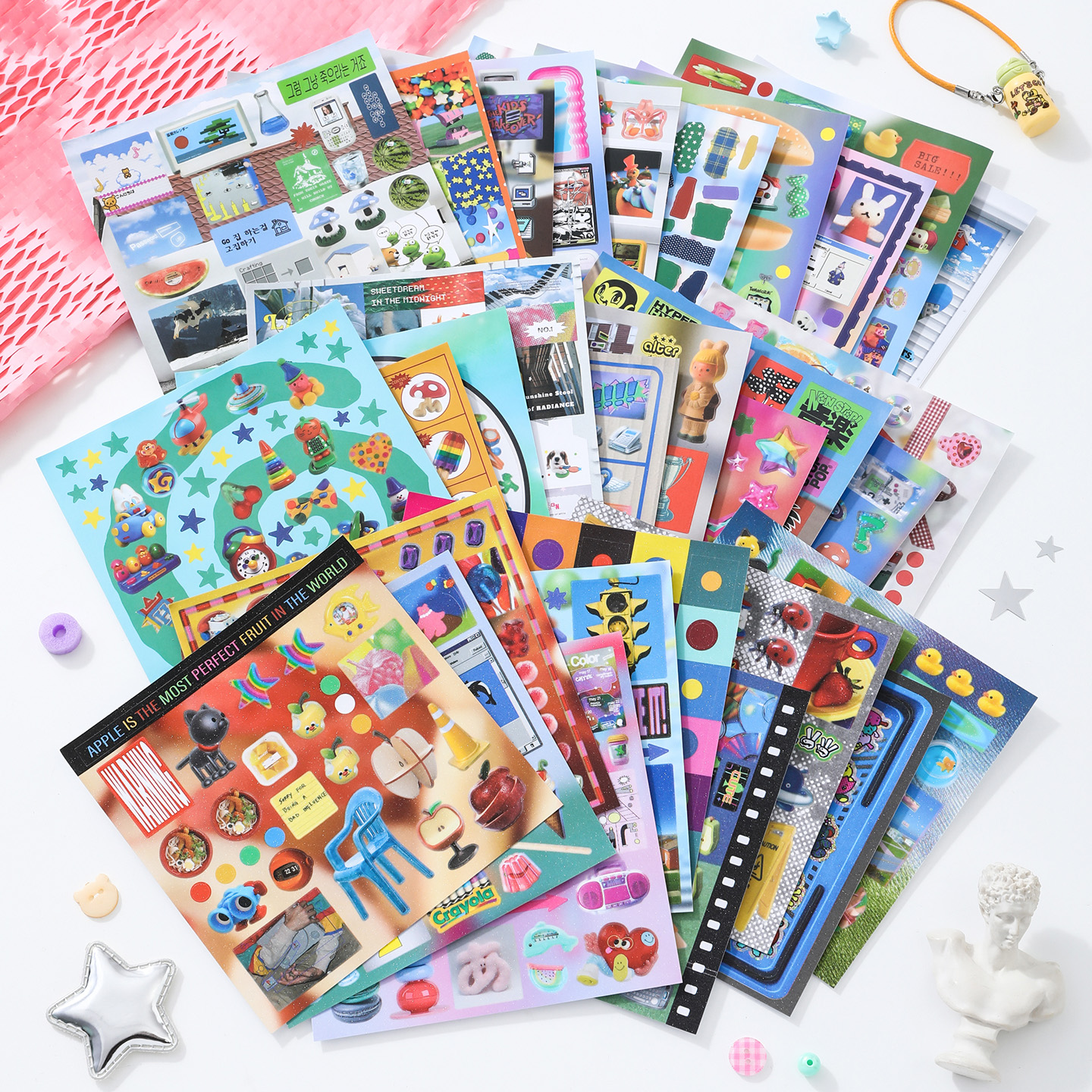 30sheets/book Sticker Book Ret - огляд і ціна Desk Setup Photo