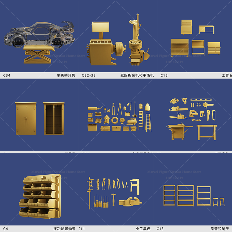 1/64 Scale Miniature Scene Dol - огляд і ціна Desk Setup Editing