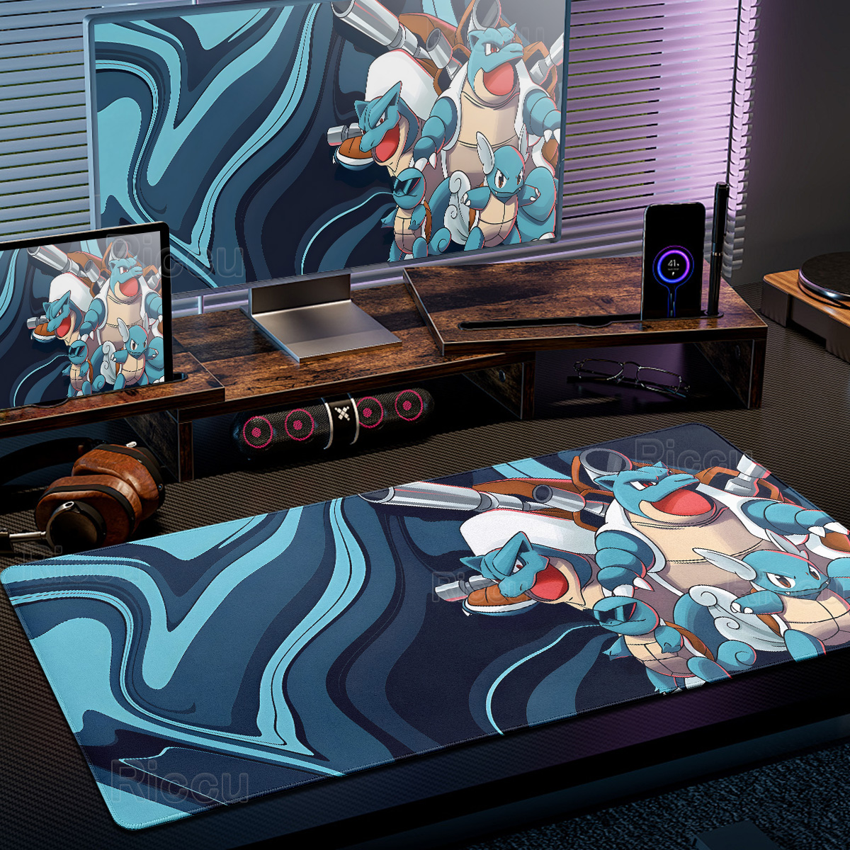 Anime Cartoon P-Pokémon Fluid  - огляд і ціна Desk Setup Background