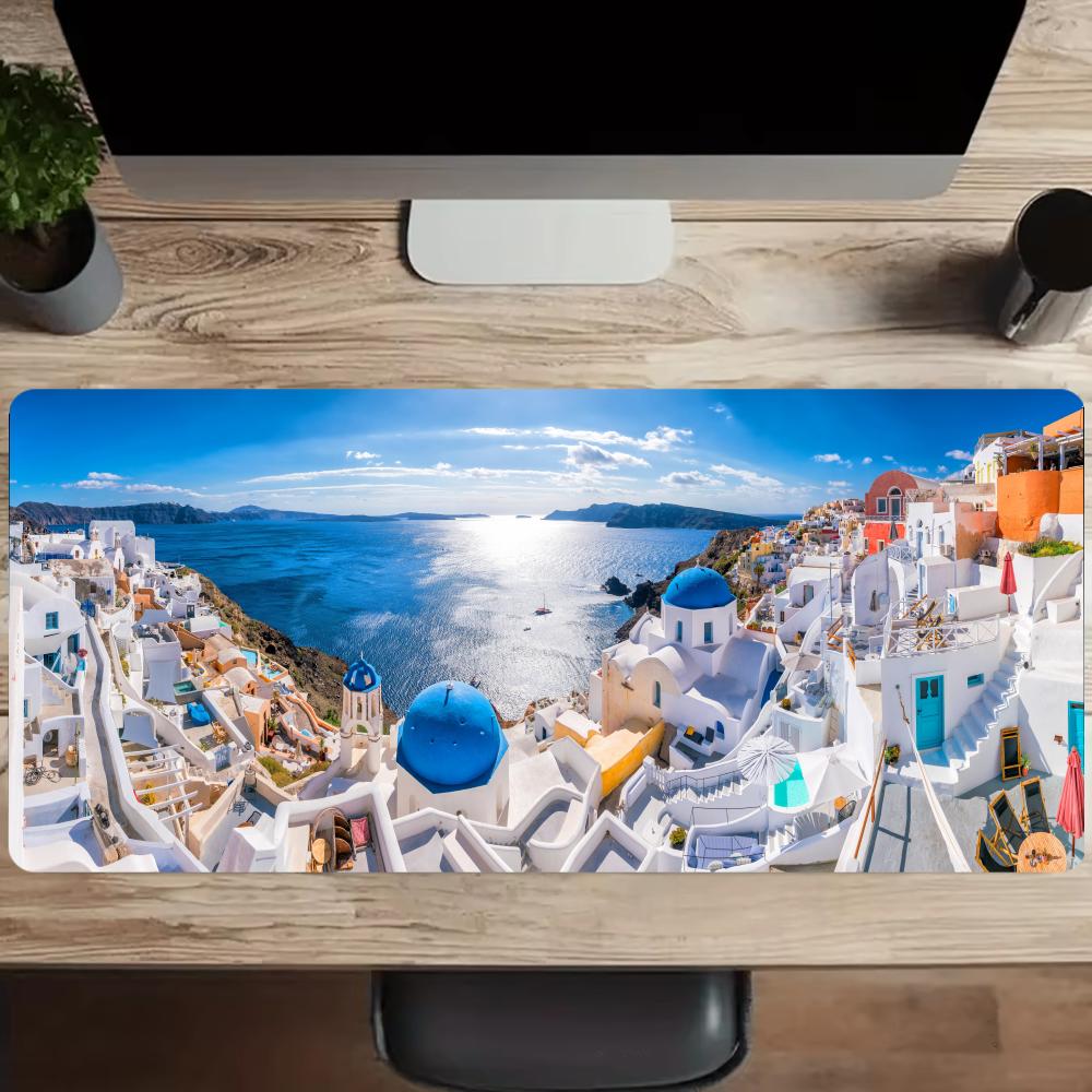 Greek island Desk Mats Gaming  - огляд і ціна Desk Setup Rug