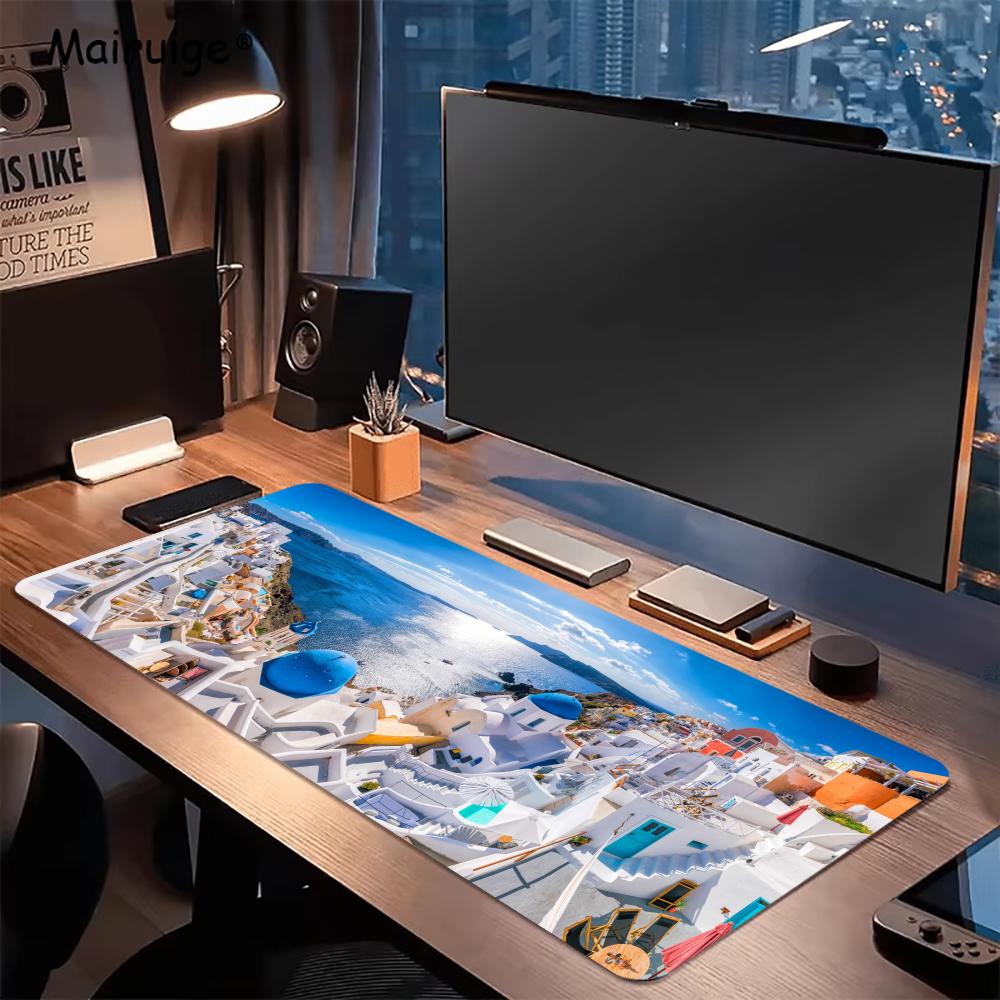Greek island Desk Mats Gaming  - огляд і ціна Desk Setup Rug