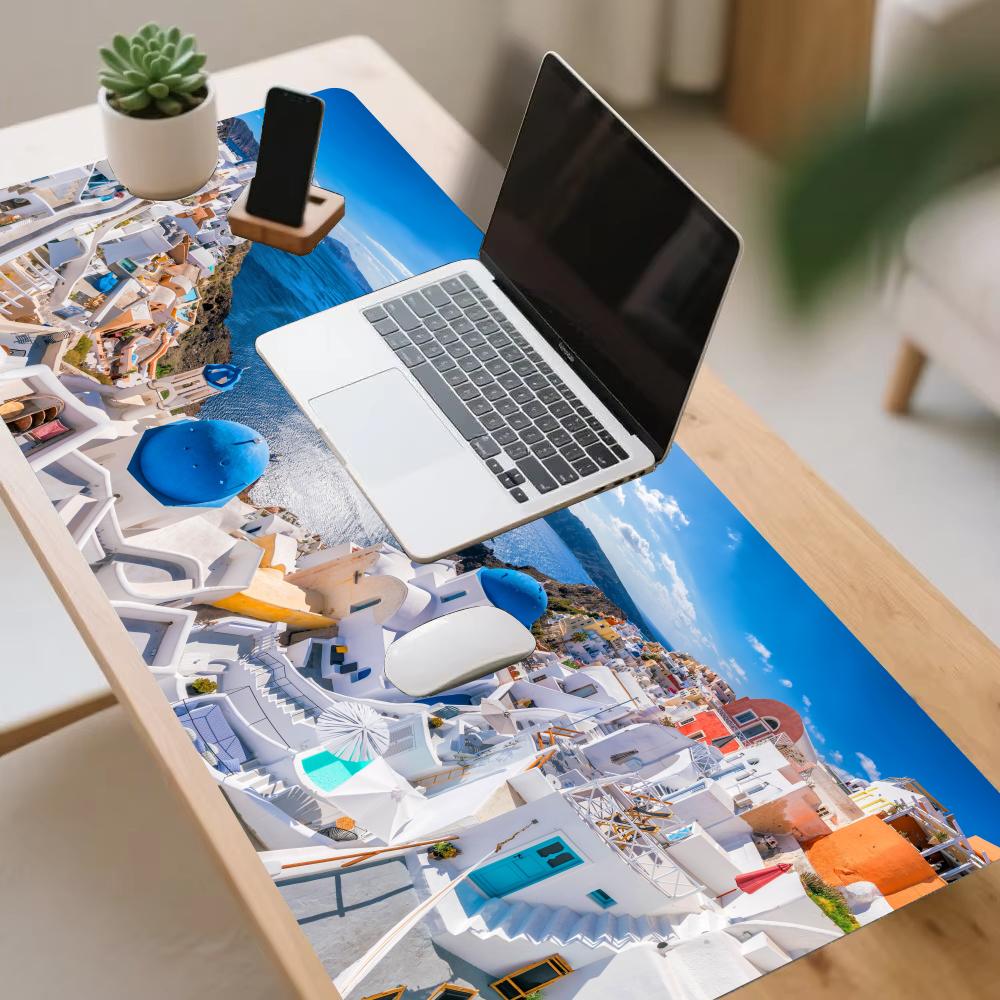 Greek island Desk Mats Gaming  - огляд і ціна Desk Setup Rug