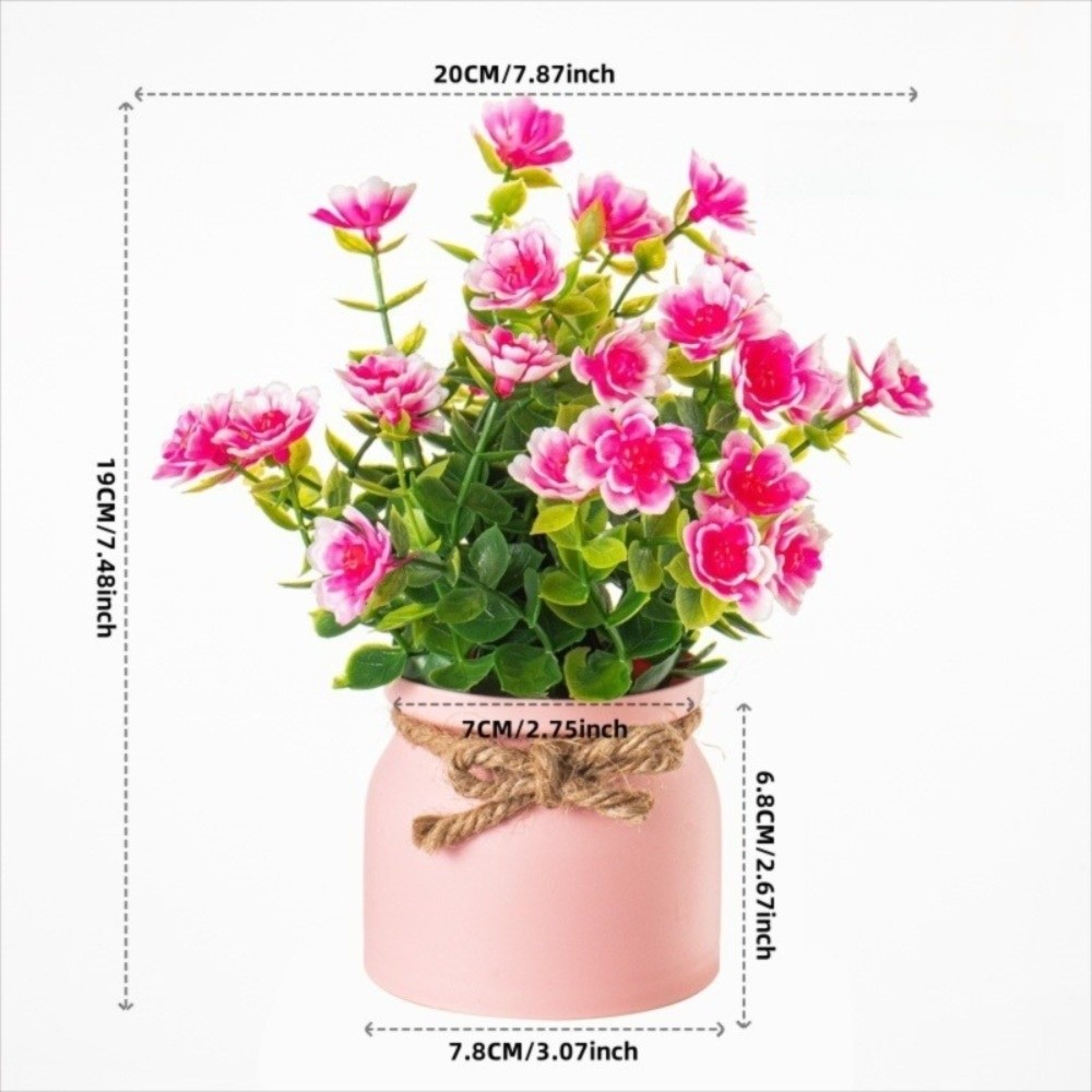 New Fake Potted Flowers Evergr - огляд і ціна Desk Setup Plants