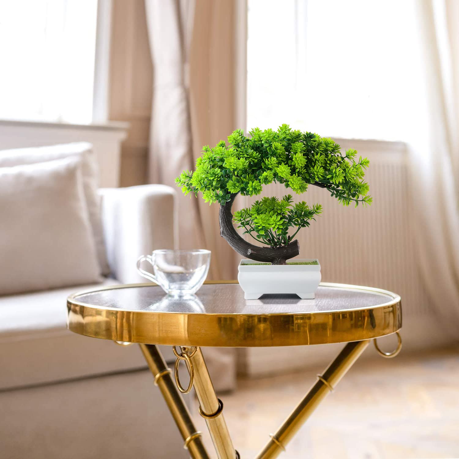 Uflower Small Artificial Plant - огляд і ціна Desk Setup Plants