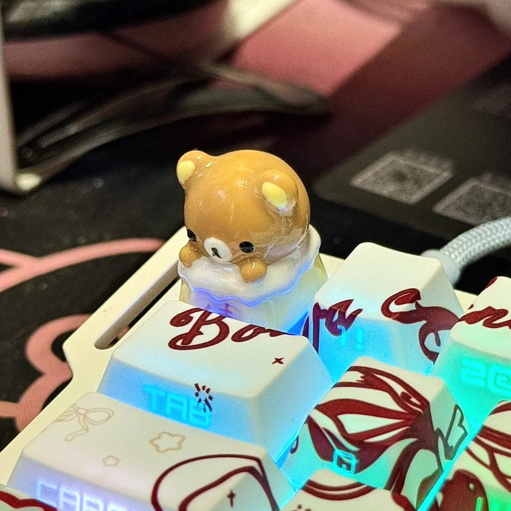 Rilakkuma Keycaps Adorable Rel - огляд і ціна Desk Setup Editing