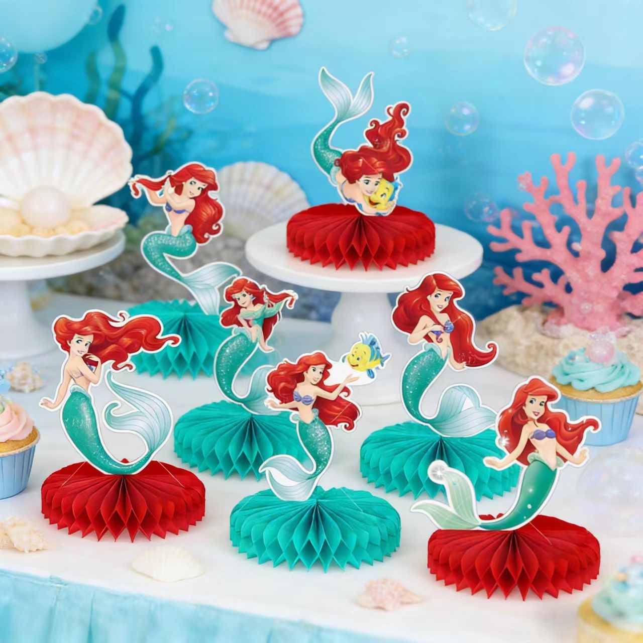 Mermaid Honeycomb Desktop Deco - огляд і ціна Desk Setup Plants