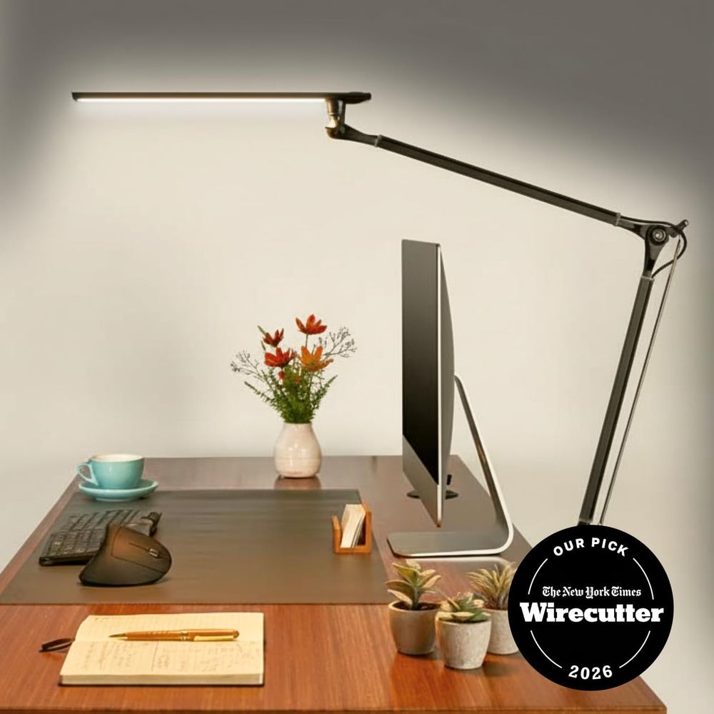 Adjustable 3-Color LED Desk La - огляд і ціна Desk Setup Black