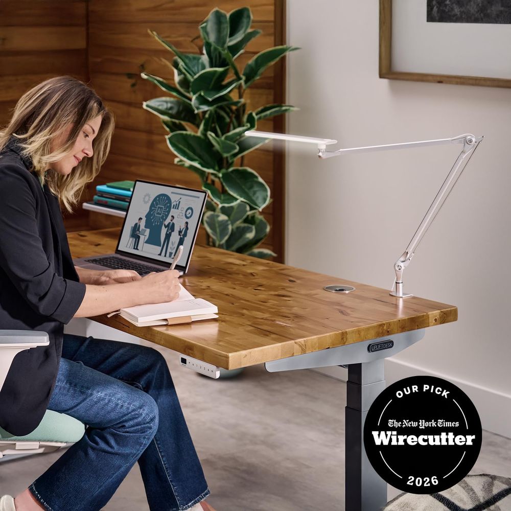 Adjustable 3-Color LED Desk La - огляд і ціна Desk Setup Black