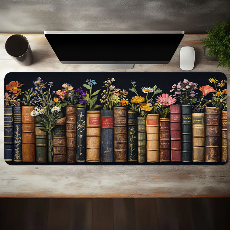 Large Mouse Pad Vintage Books  - огляд і ціна Desk Setup Books