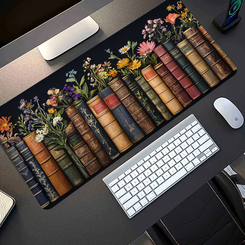 Large Mouse Pad Vintage Books  - огляд і ціна Desk Setup Books