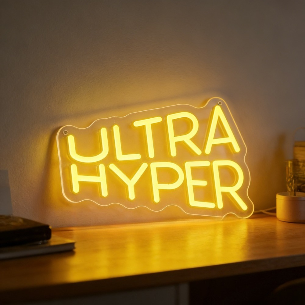 Ultra Hyper Neon Sign LED Wall - огляд і ціна Desk Setup Bedroom