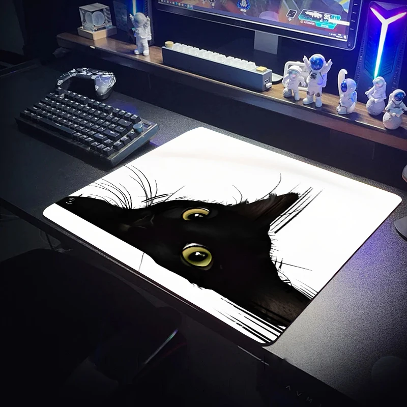 Anime Black Cat Waterproof Mou - огляд і ціна Desk Setup Rug