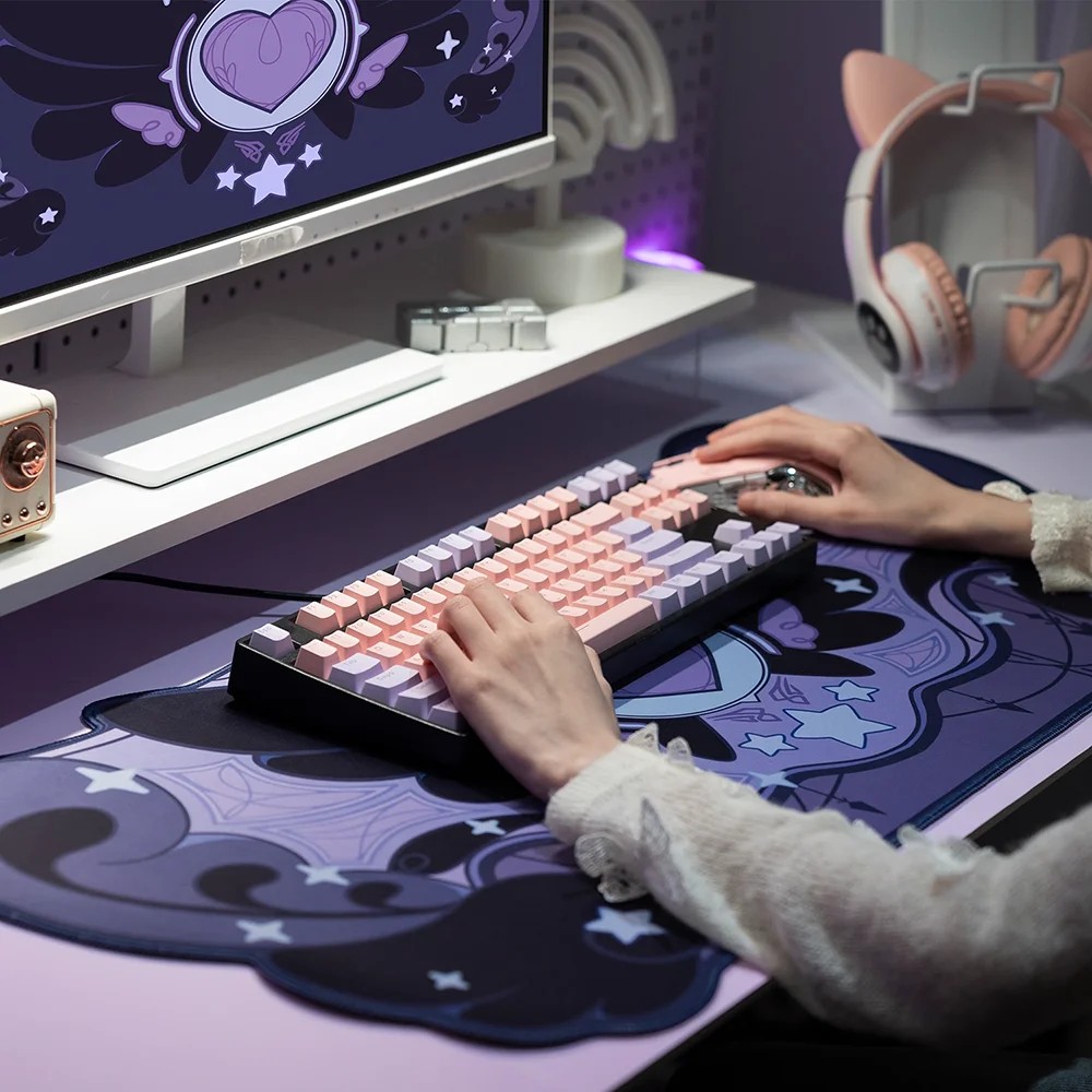 VIKAMA Mouse Pad Desk Mat Irre - огляд і ціна Desk Setup Black