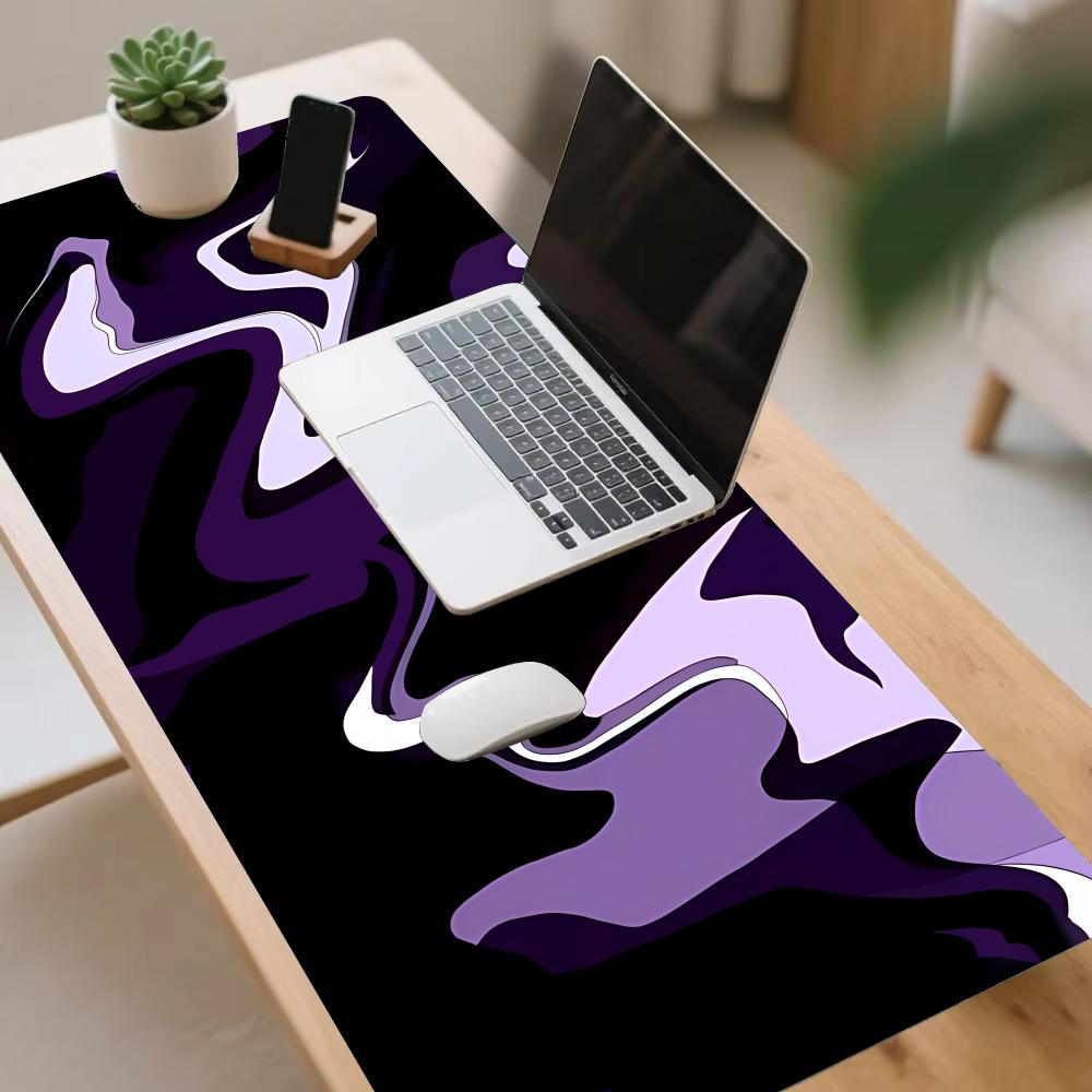 Playmat Purple Black Fluid Mou - огляд і ціна Desk Setup Rug