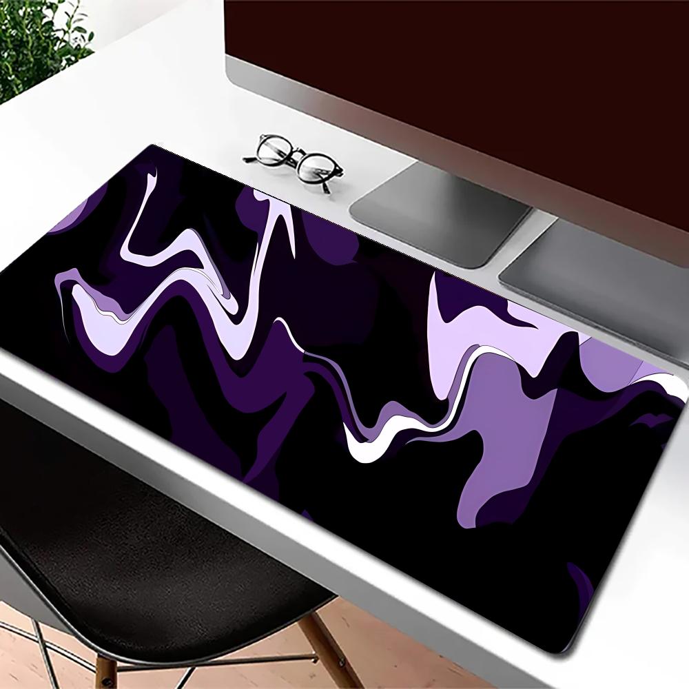 Playmat Purple Black Fluid Mou - огляд і ціна Desk Setup Rug